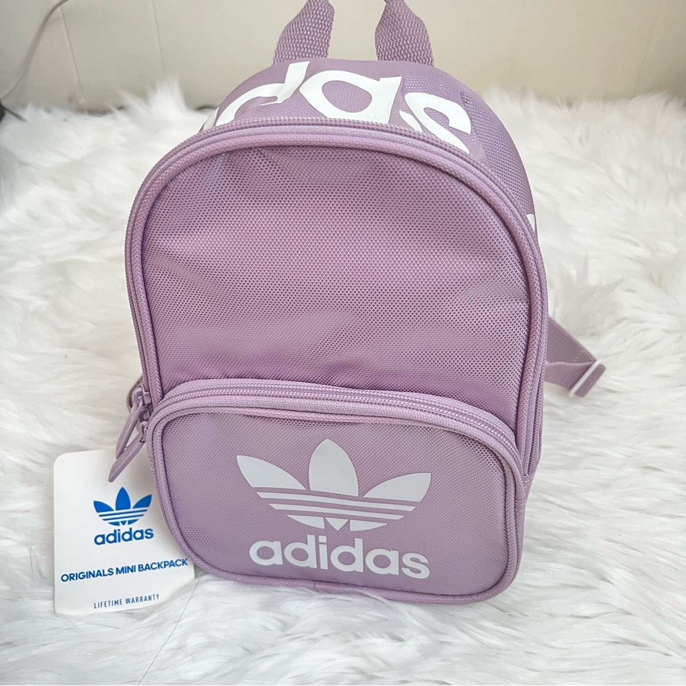 Mini Pastel Purple Adidas Backpack